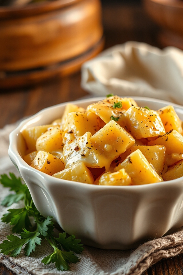 cheesy slow cooker potatoes