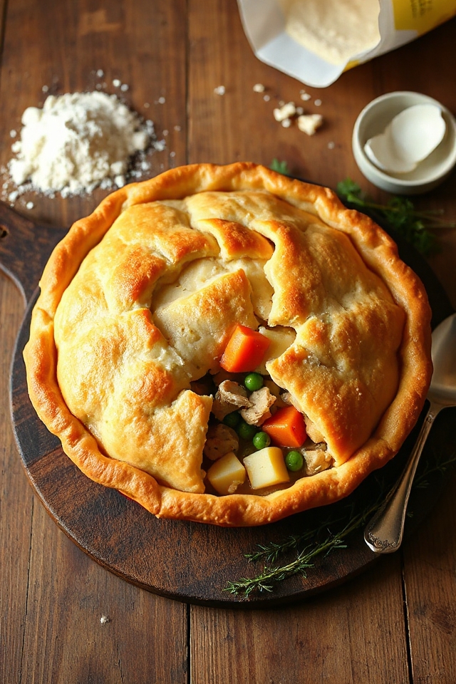 comforting chicken pot pie