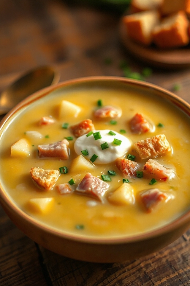 cozy creamy potato soup