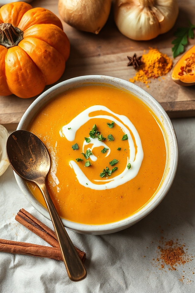 creamy pumpkin soup recipe