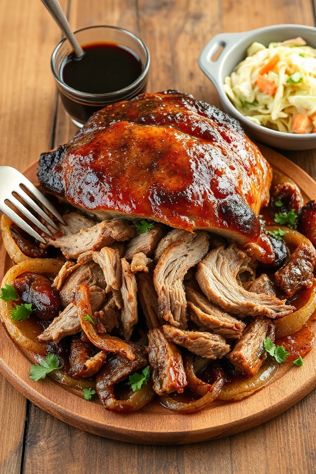 delicious slow cooked pork