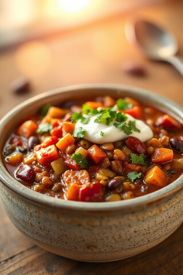 hearty slow cooker chili