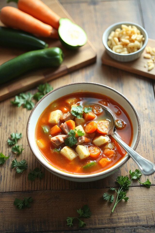 hearty vegetable soup recipe