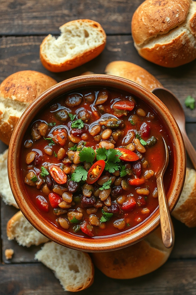 lentil chili slow cooker