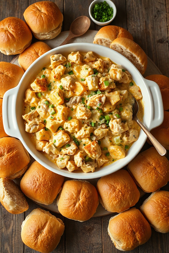 savory slow cooked chicken sandwiches