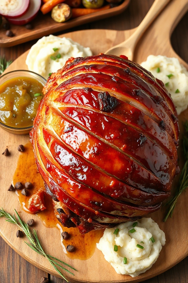 savory slow cooked ham