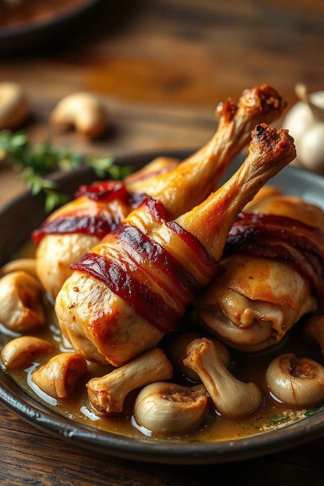slow braised garlic chicken recipe