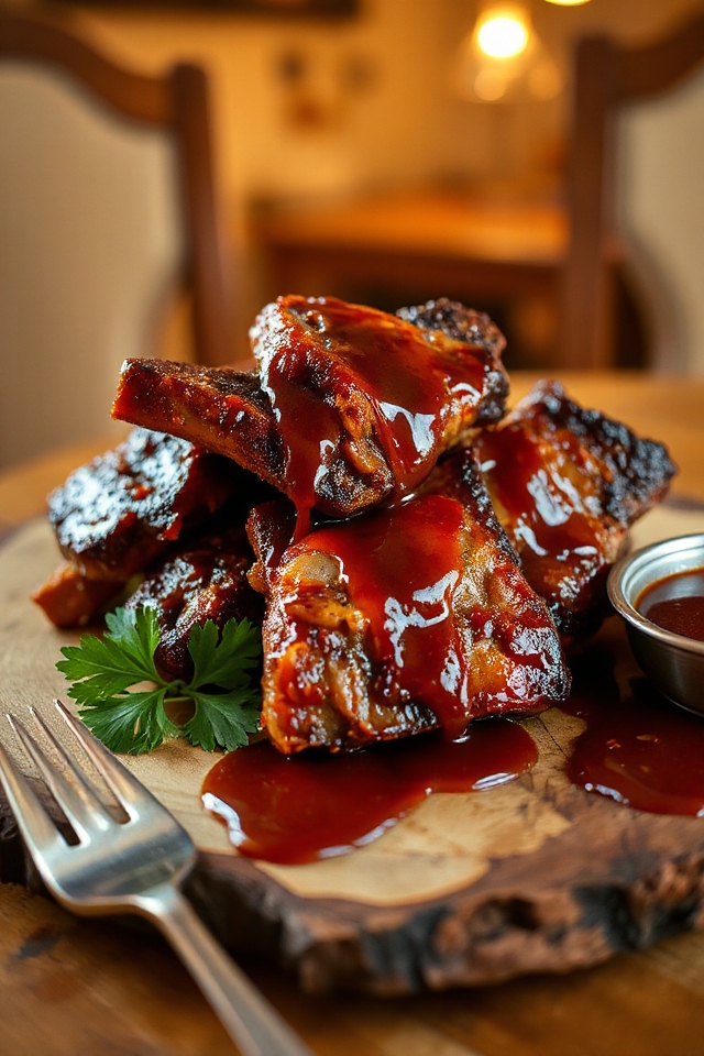 slow cooked barbecue ribs