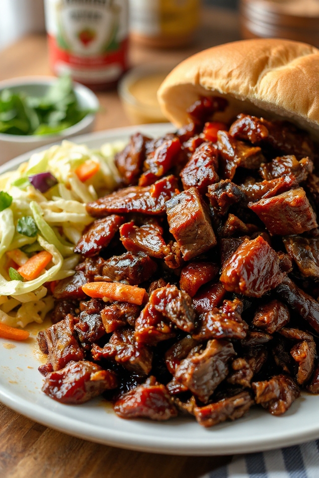slow cooked barbecued beef recipe