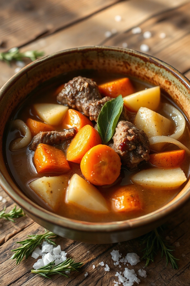 slow cooked lamb stew delight