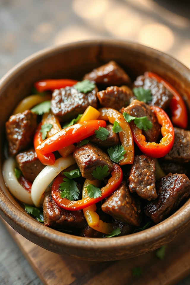 slow cooked pepper steak recipe