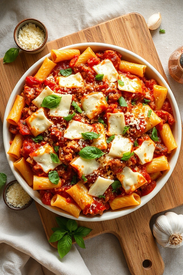 slow cooker baked ziti