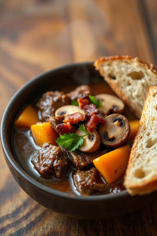 slow cooker beef bourguignon recipe