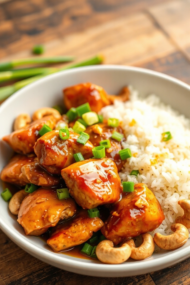 slow cooker cashew chicken