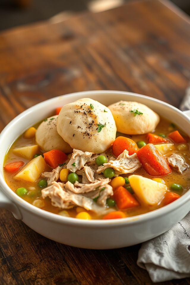 slow cooker chicken dumplings
