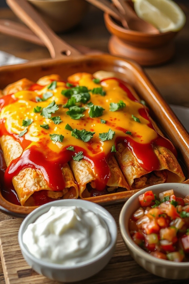 slow cooker chicken enchiladas