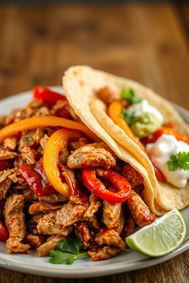 slow cooker chicken fajitas