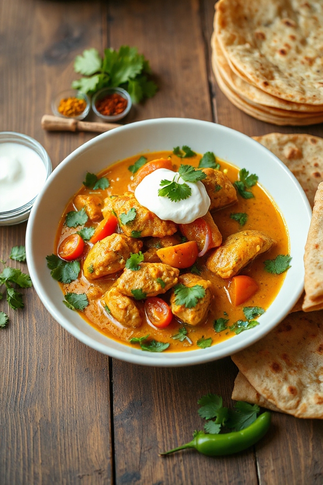 slow cooker chicken korma
