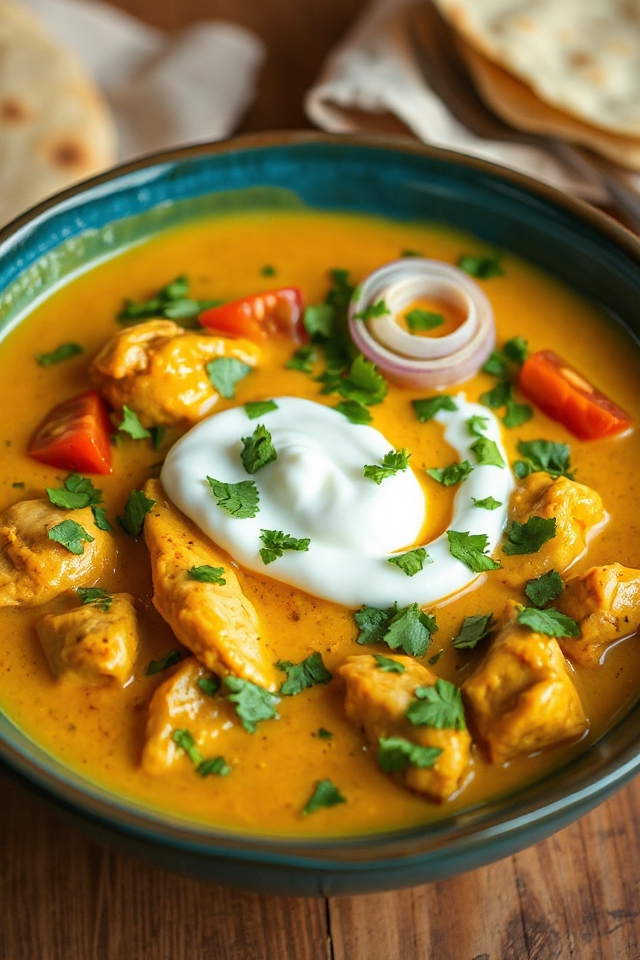 slow cooker chicken korma