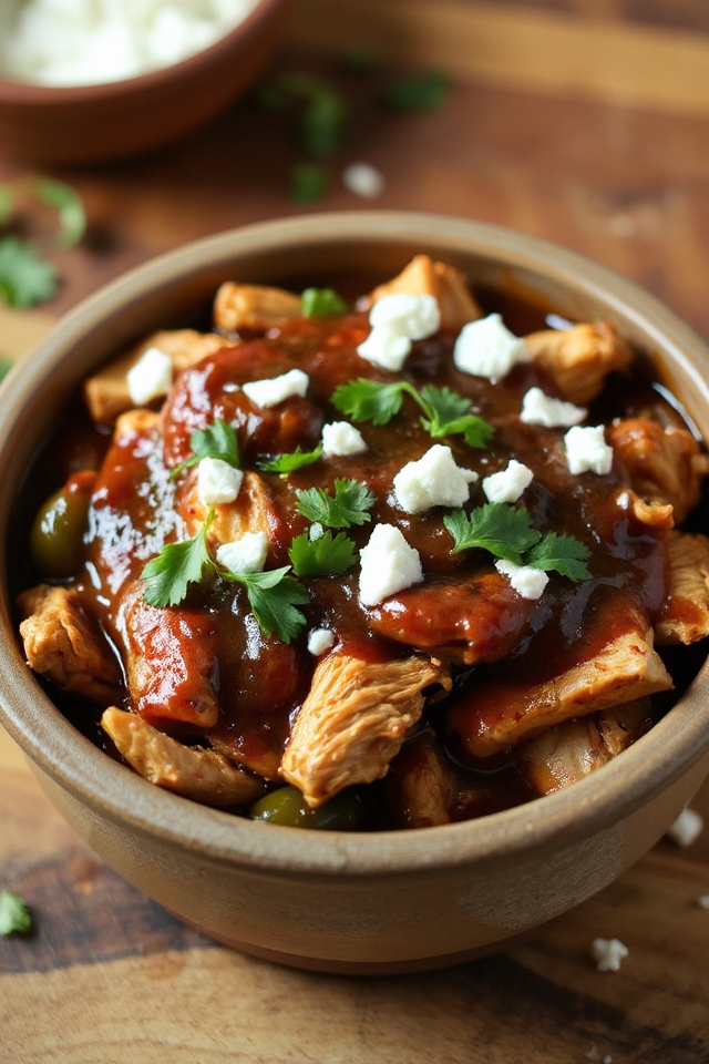 slow cooker chicken mole recipe