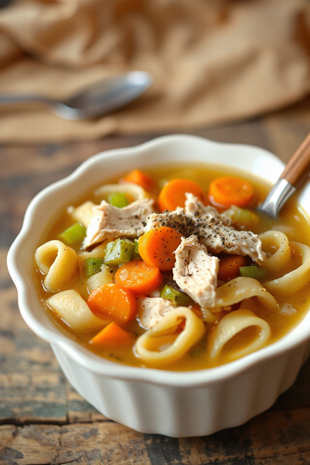 slow cooker chicken noodle soup