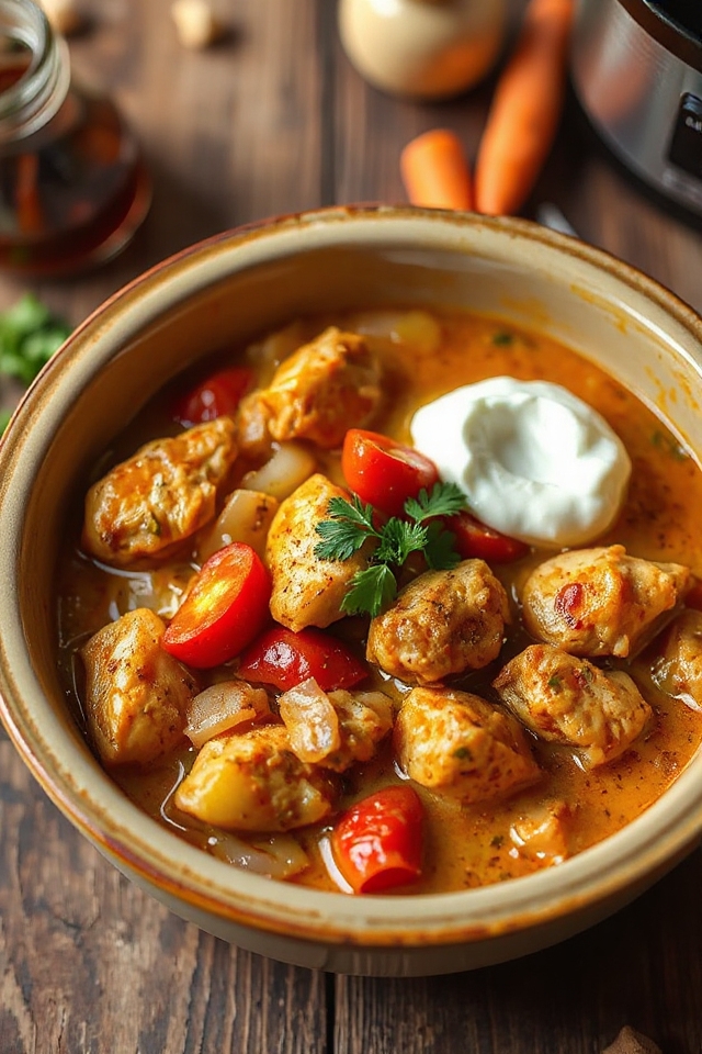 slow cooker chicken paprikash recipe