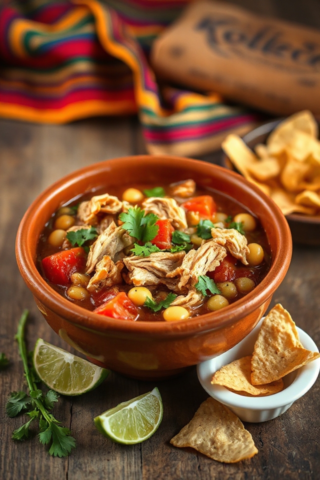 slow cooker chicken posole