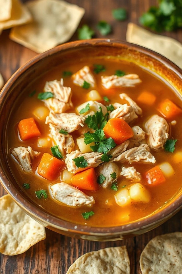 slow cooker chicken posole