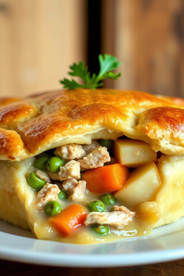 slow cooker chicken pot pie