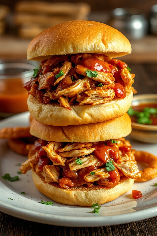 slow cooker chicken sandwiches recipe