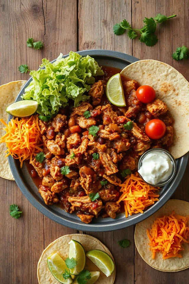 slow cooker chicken tacos