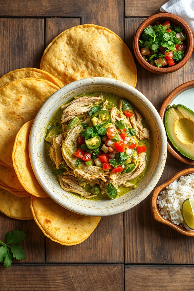 slow cooker chicken verde