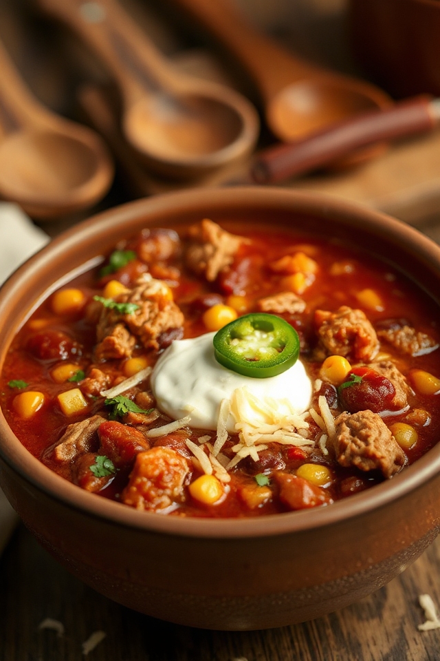slow cooker chili recipe