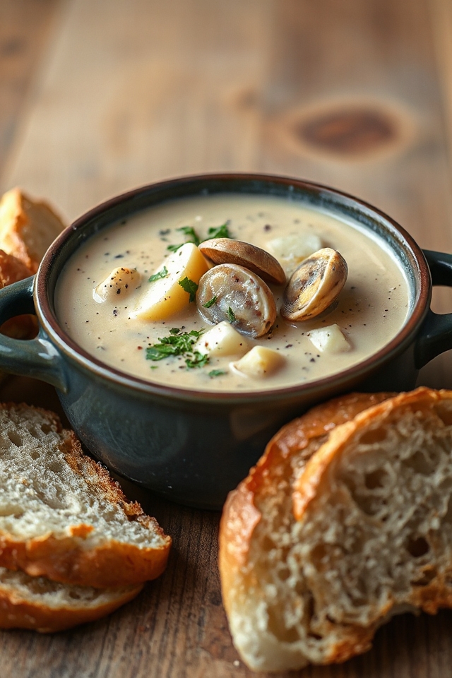 slow cooker clam chowder recipe