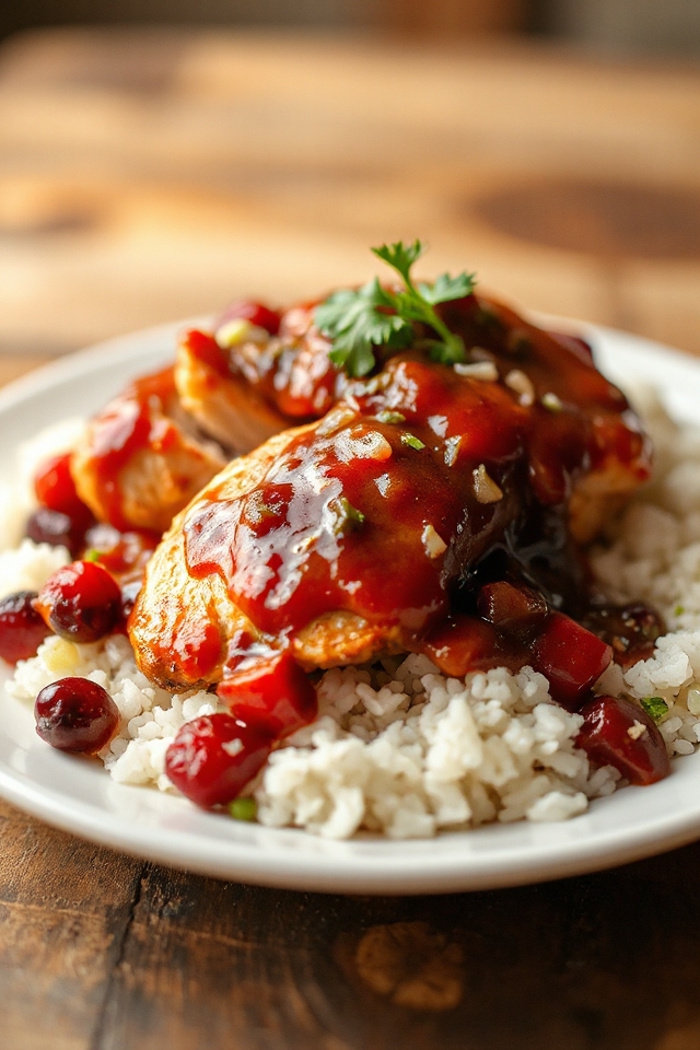slow cooker cranberry chicken recipe