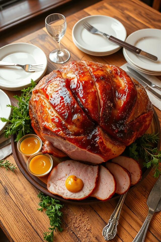slow cooker ham preparation