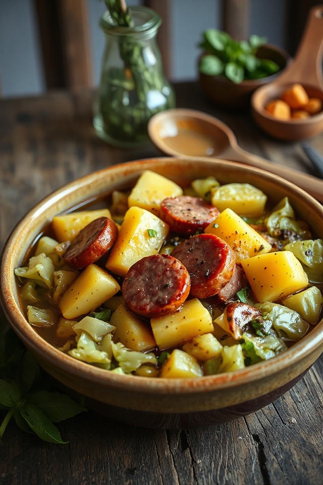 slow cooker kielbasa stew