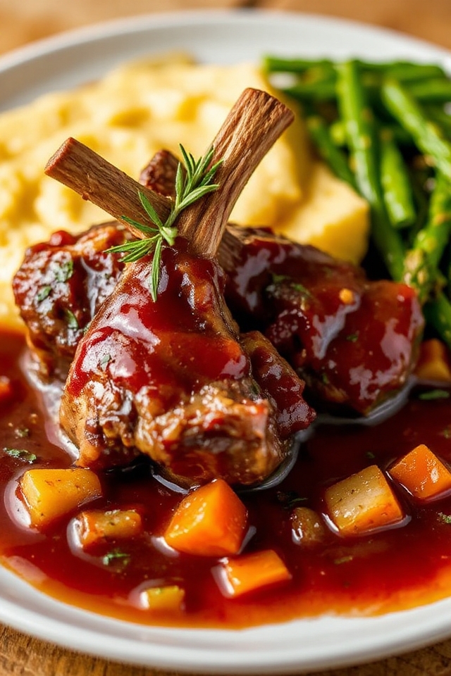 slow cooker lamb shanks recipe
