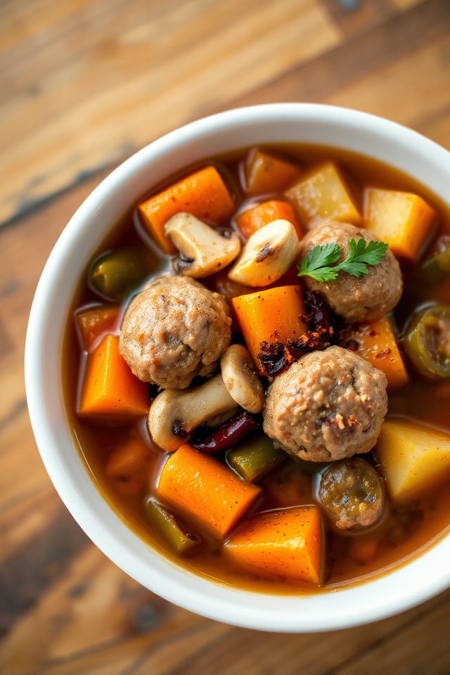slow cooker meatball stew recipe