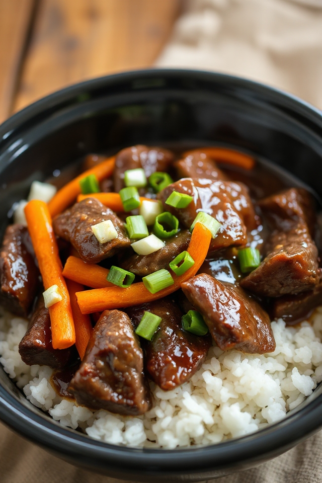 slow cooker mongolian beef recipe