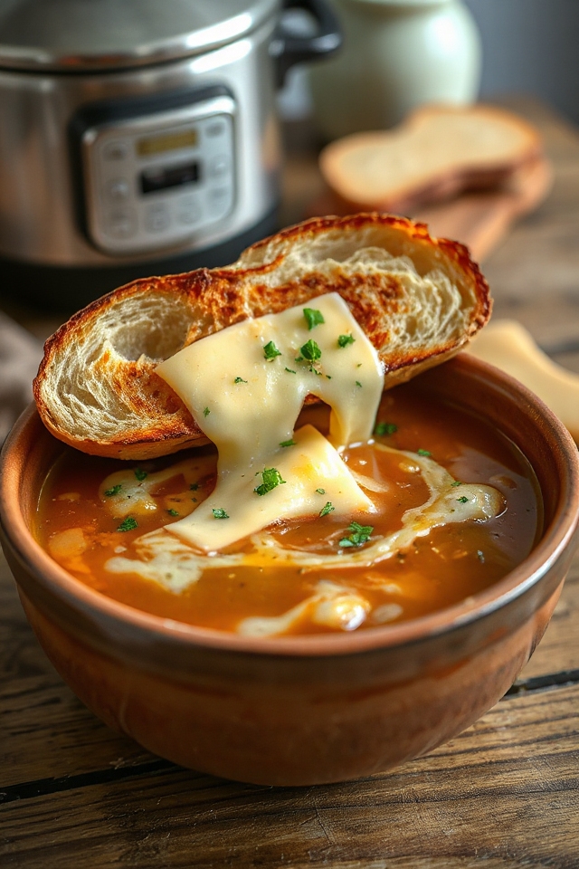 slow cooker onion soup recipe