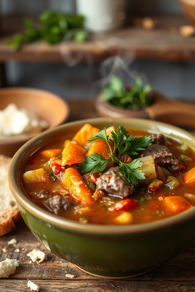 slow cooker steak soup recipe