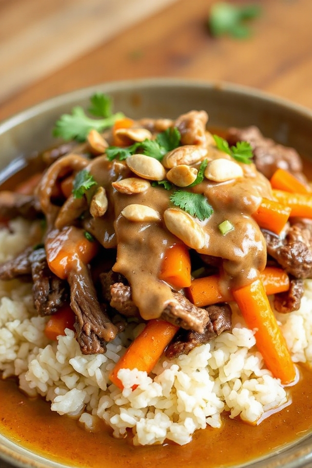 slow cooker thai beef recipe