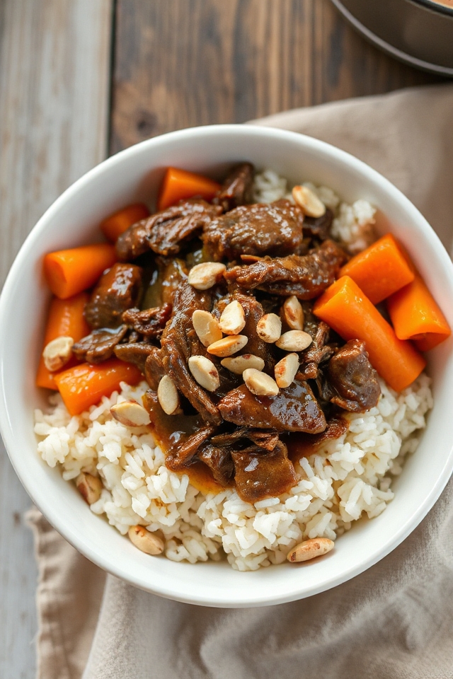 slow cooker thai beef