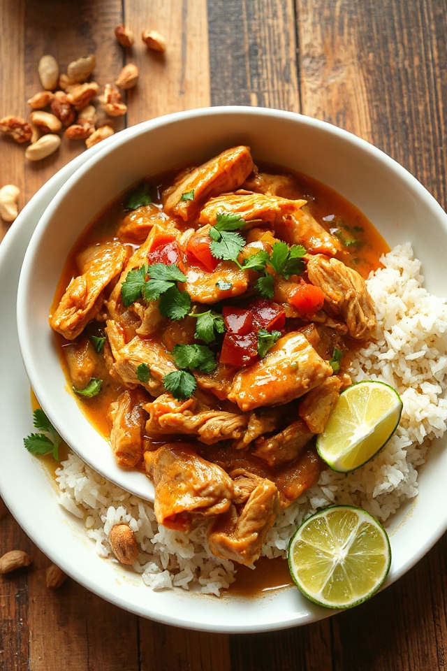 slow cooker thai chicken