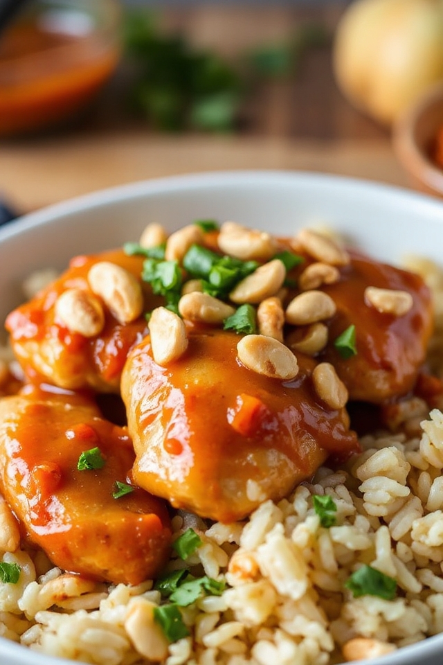 slow cooker thai chicken delight