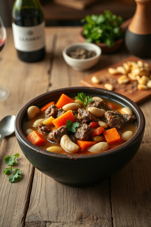 slow cooker tuscan beef stew