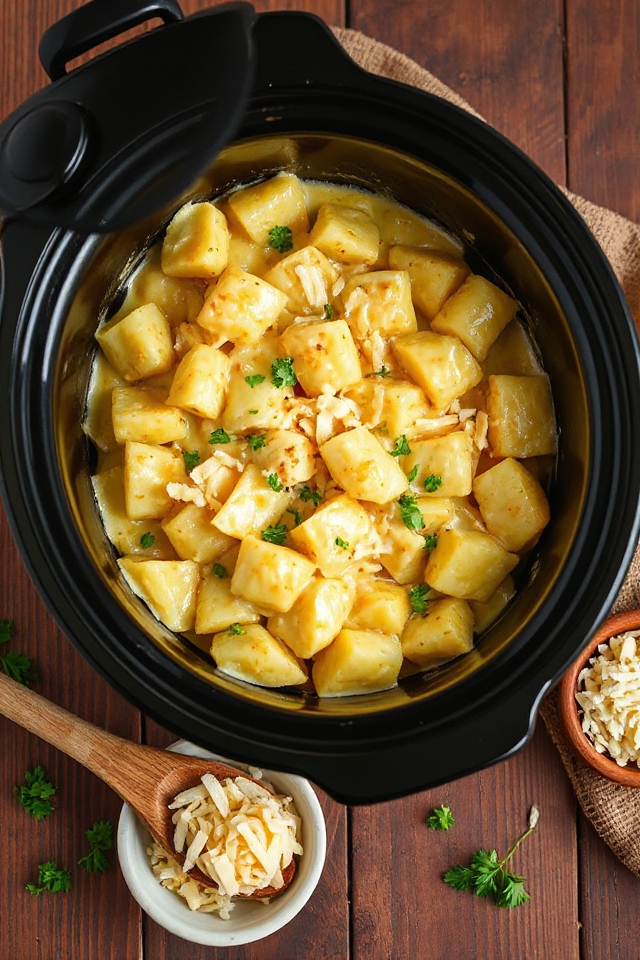 slow cooking flavorful potatoes