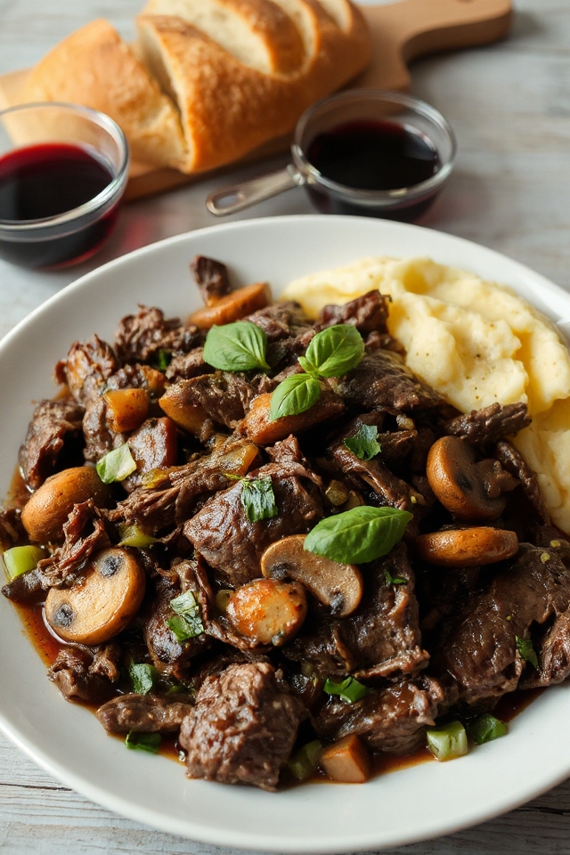 tender flavorful slow cooked beef