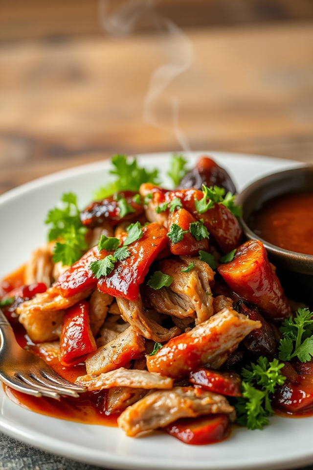 tender flavorful slow cooked pork